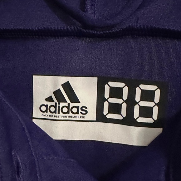 ❗️Adidas PrimeBlue Purple Short Sleeve Active Polo Short Sleeve Shirt Size Small - Picture 6 of 8